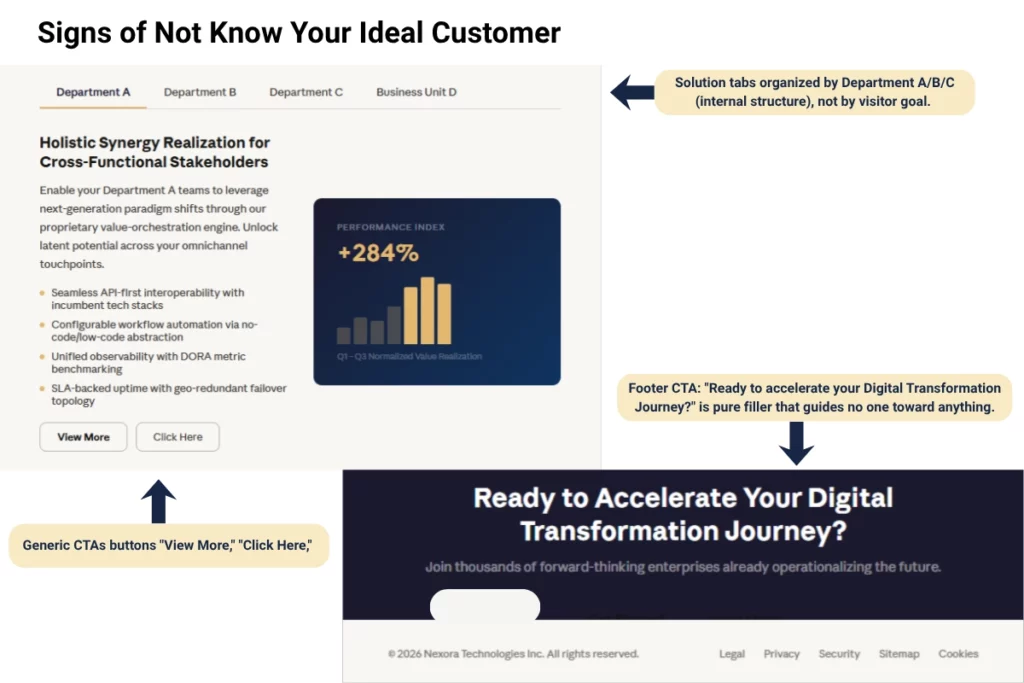 Signs of Not Know Your Ideal Customer